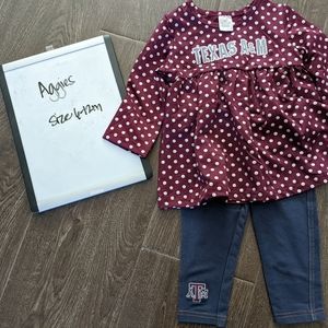 Texas A&M Aggie outfit, size 6-12m